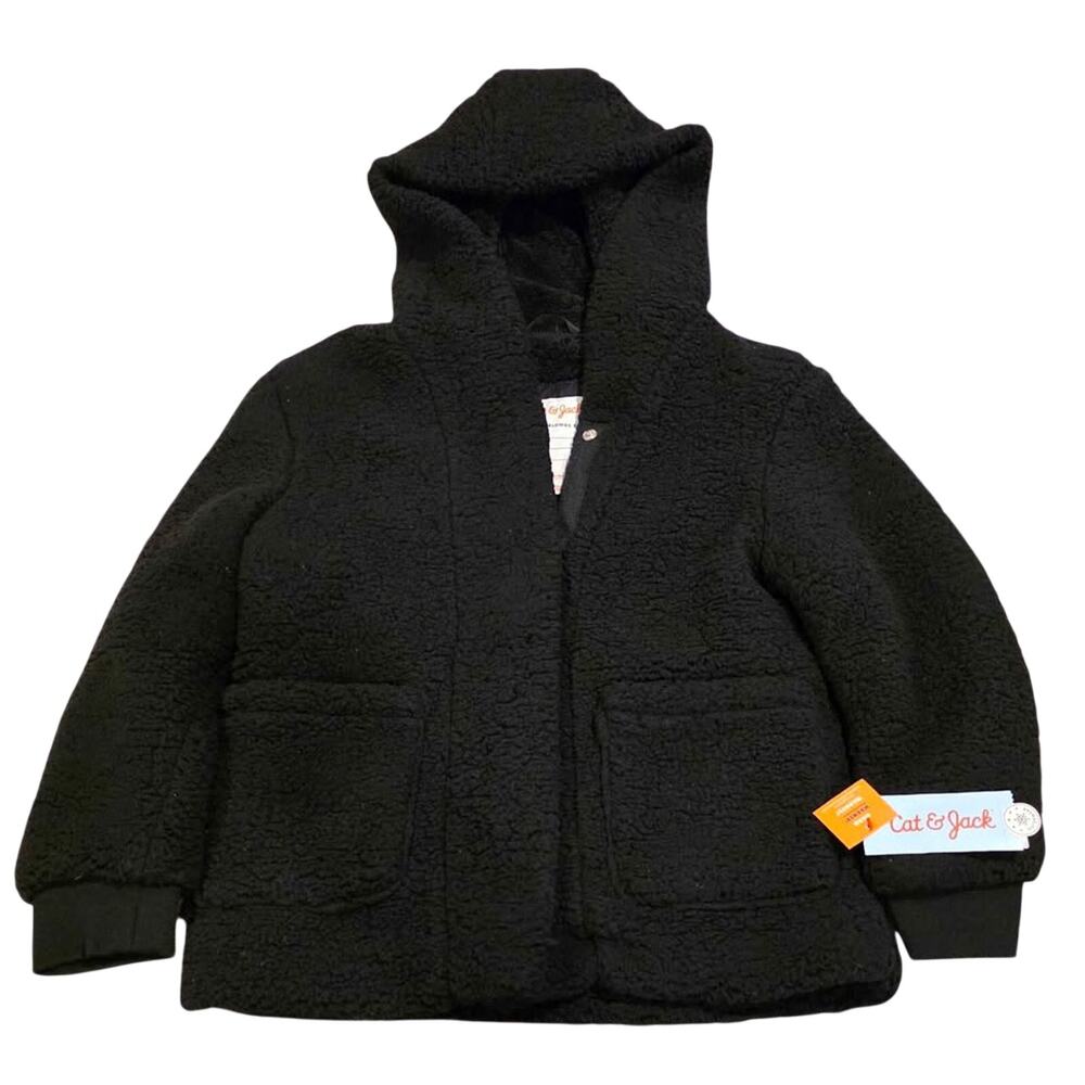 NWT Cat & Jack Sherpa Hooded Kid's Jacket - Size M (8)